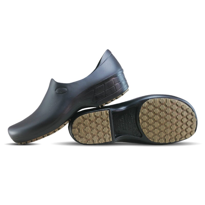 Sticky SSW-US-PTA-9.5 Nursing Shoes Women - Chefs - Kitchen - Nurses - Clogs for Work - Waterproof Non Slip (Black, 9.5) - Image 4